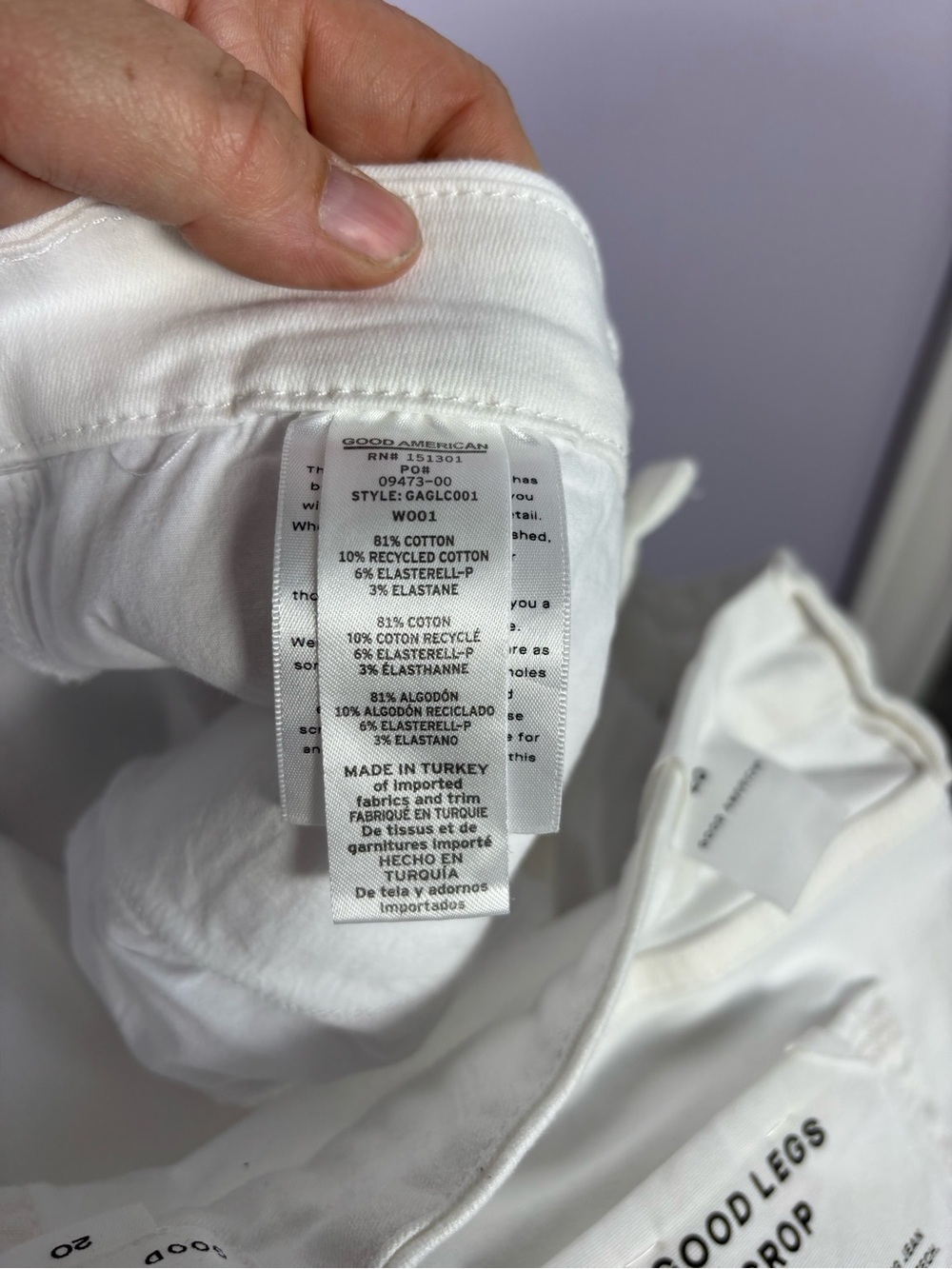 Good American Ultimate Sculpting White Skinny Jeans With Extra Stretch 20W - Picture 8 of 9